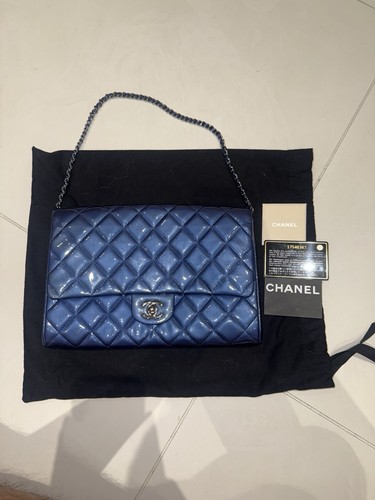 Authentic chanel blue patent - authentic,