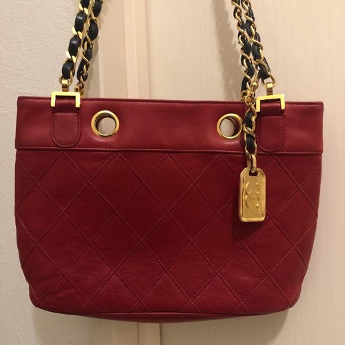Chanel vintage quilted red - vintage,