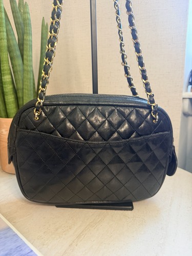 Chanel quilted black leather - chanel,