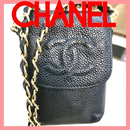 Chanel logo caviar leather - cc,