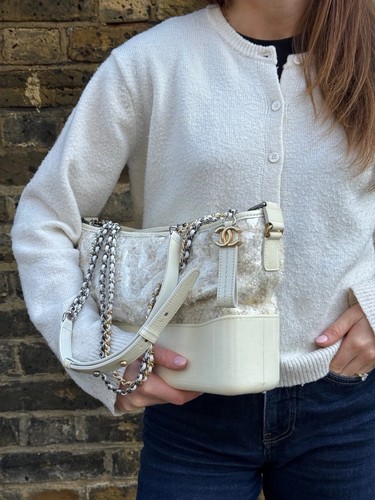 Chanel gabrielle white tweed - gabrielle,