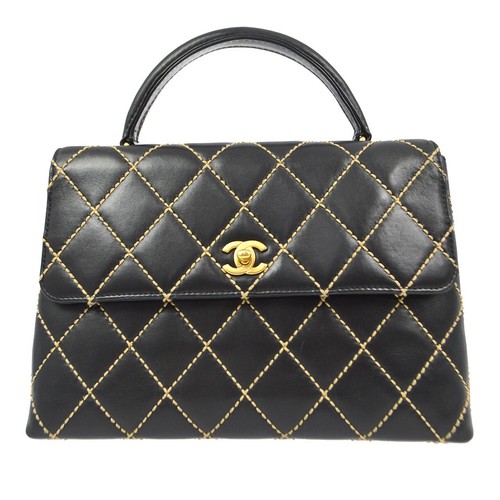 Chanel black calfskin wild - chanel,