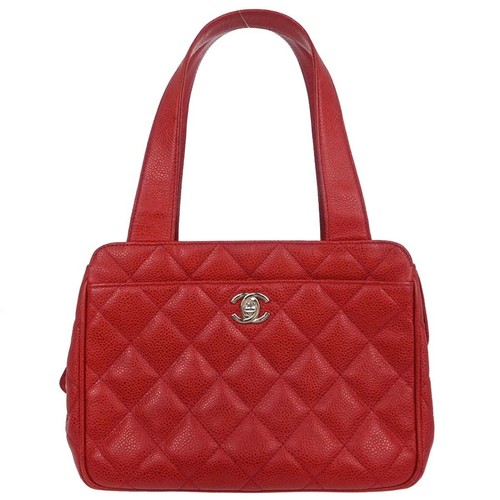 Chanel red calfskin handbag - chanel,