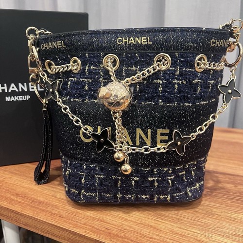 Chanel mini bucket makeup - bucket,