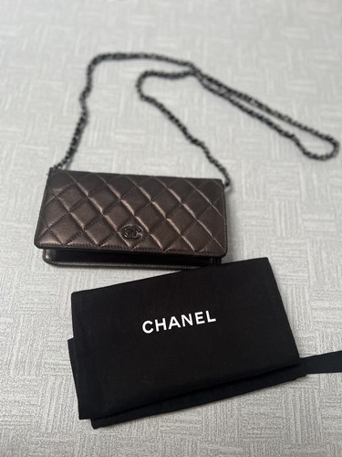 Chanel black brown - black, on