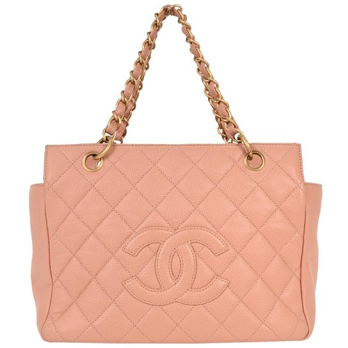 Chanel pink calfskin tote - chanel,
