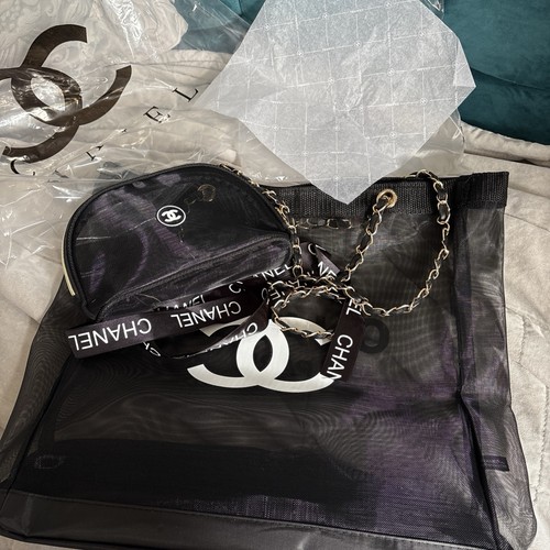 Chanel beauty mesh tote - tote, &