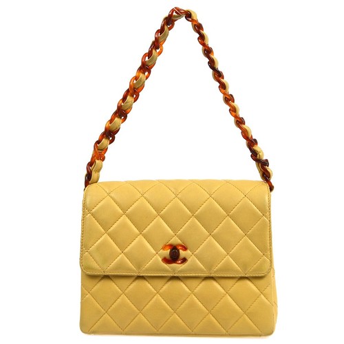 Chanel beige lambskin - lambskin, straight