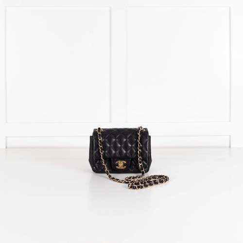 Chanel mini matelasse - matelasse, black