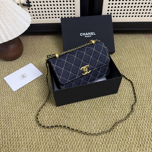 Chanel denim mini flap bag - mini,
