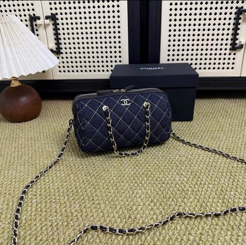 Chanel denim boston bag - boston,