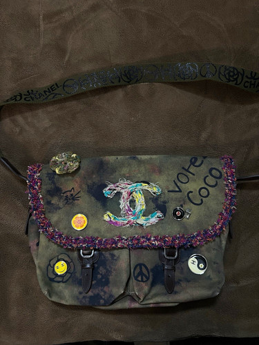 Chanel green camouflage - chanel,